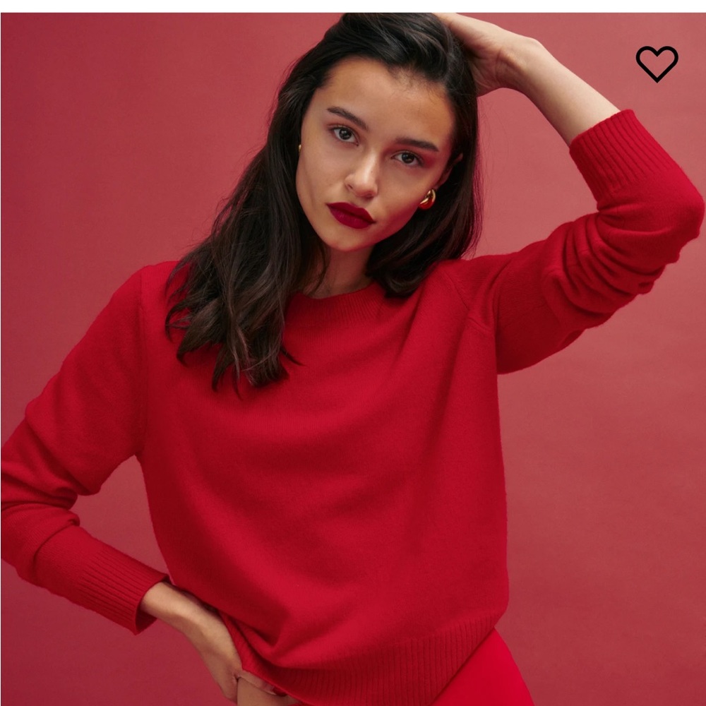 Reformation Dana Cashmere Crew Sweater